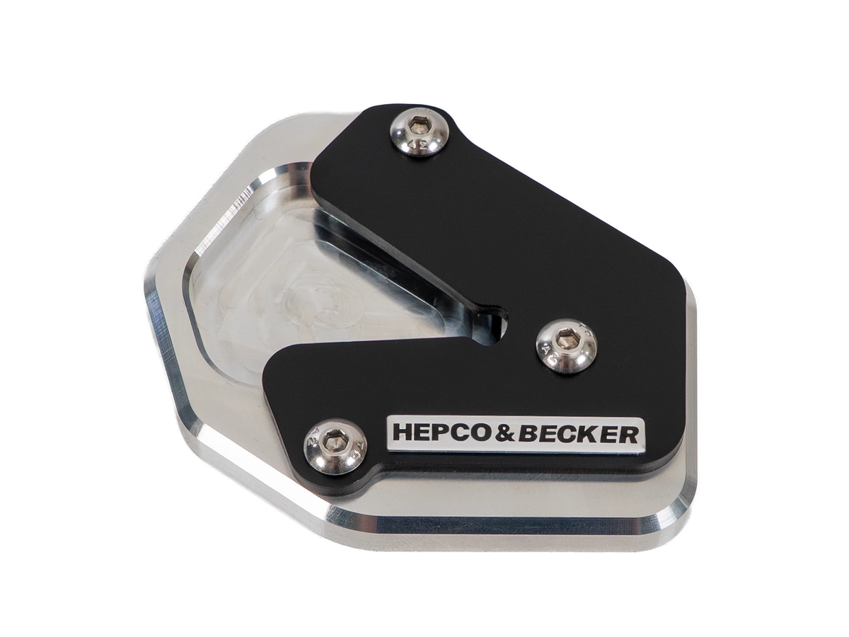 Hepco & Becker Side Stand Plate Silver/Black for BMW F 450 GS (2026-)