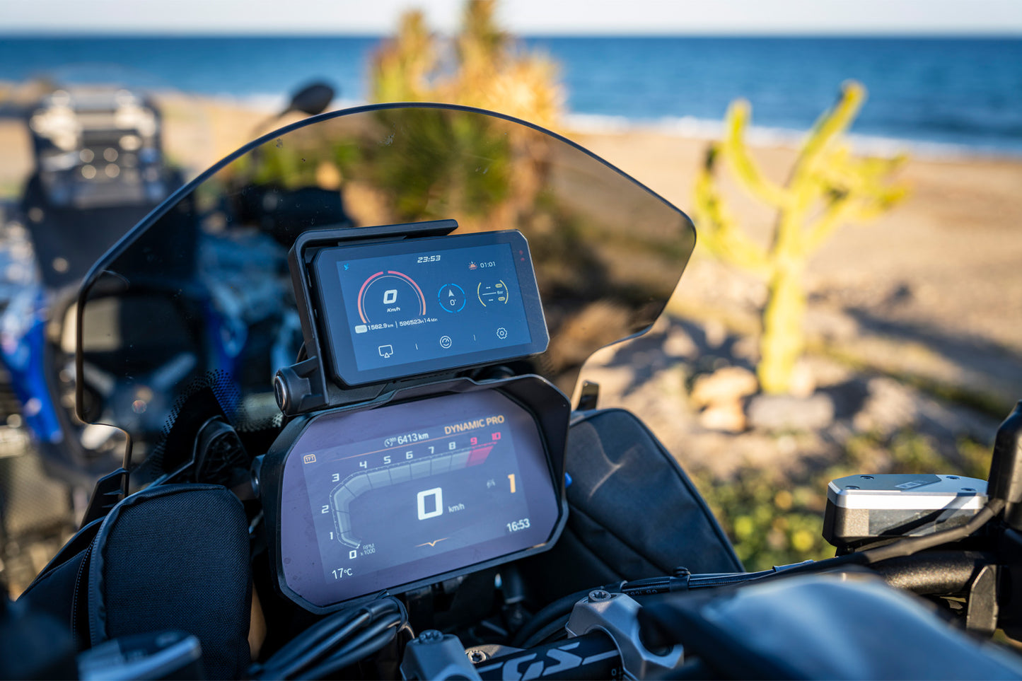Wunderlich Glare shield for Cockpit TFT 6.5 inch - Connectivity Display - black image 3