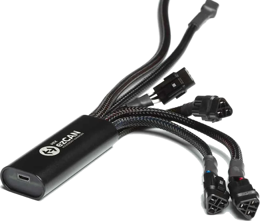 HEX ezCAN accessory manager with its plug-and-play harness