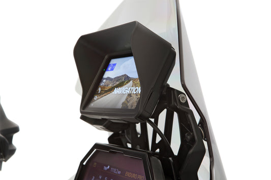 Wunderlich Glare Shield for BMW Navigator ConnectedRide - black image 0