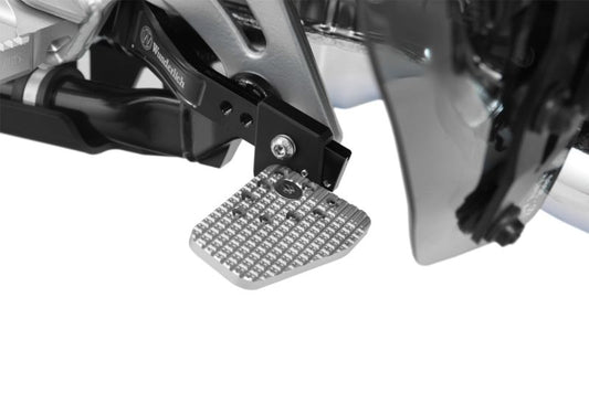 Wunderlich foot brake lever width extension - silver image 0