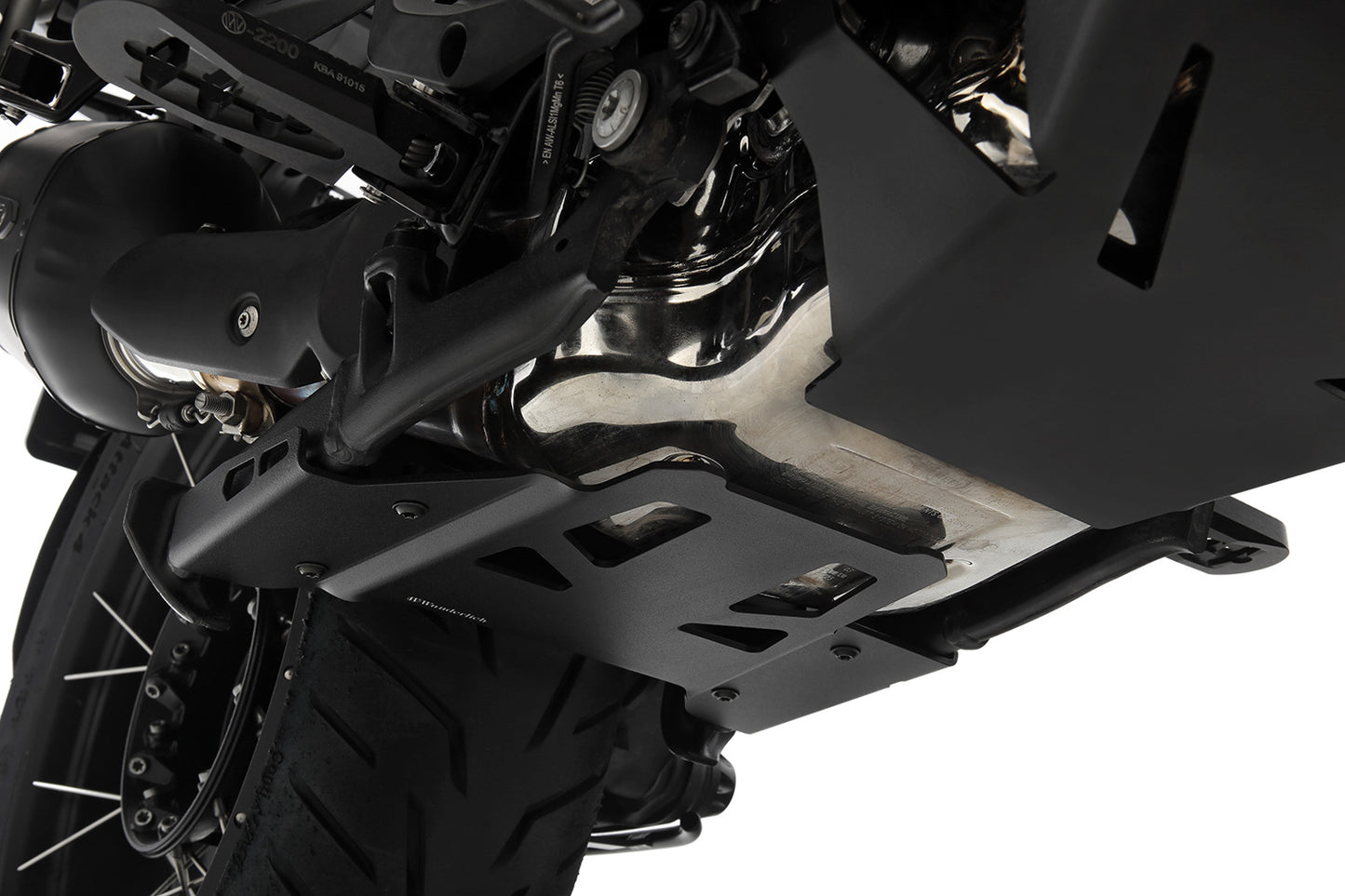 Wunderlich centre stand protection plate R 1300 GS and GS Adventure - black image 2