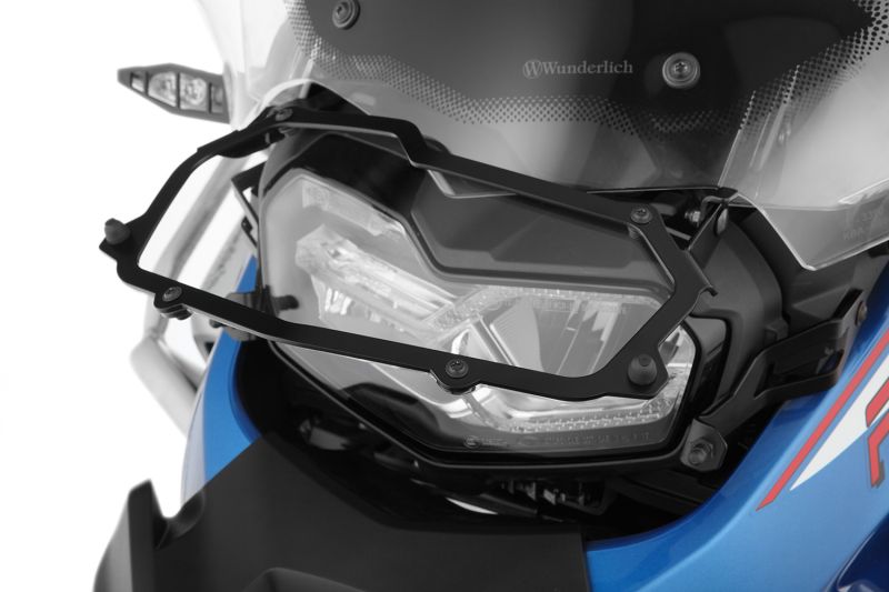 Wunderlich headlight protection foldable, CLEAR for F 850 / 900 GS Adv - black image 5