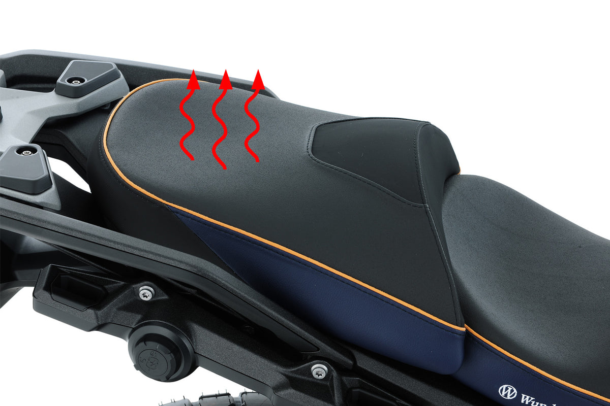 Wunderlich Passenger Seat AktivKomfort Queens Edition, Imperial Blue-Gold