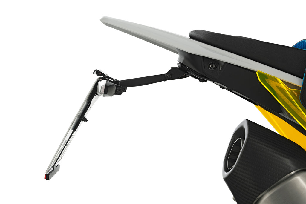 Wunderlich Number Plate Holder R 1300 GS + RS - with 3-in-1 Combined Indicator Light - black