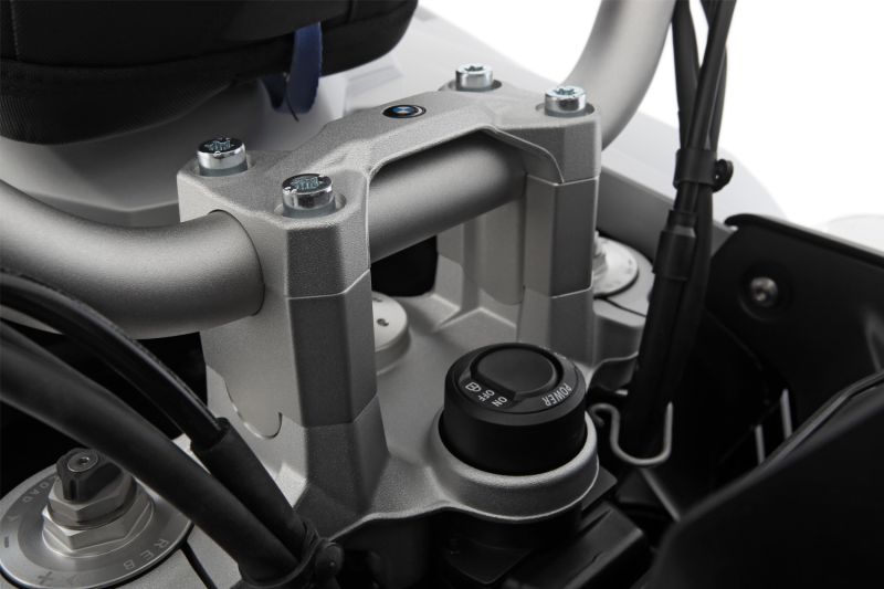 Wunderlich handlebar riser ERGO PRO for models without BMW Navi - 40mm - silver image 3