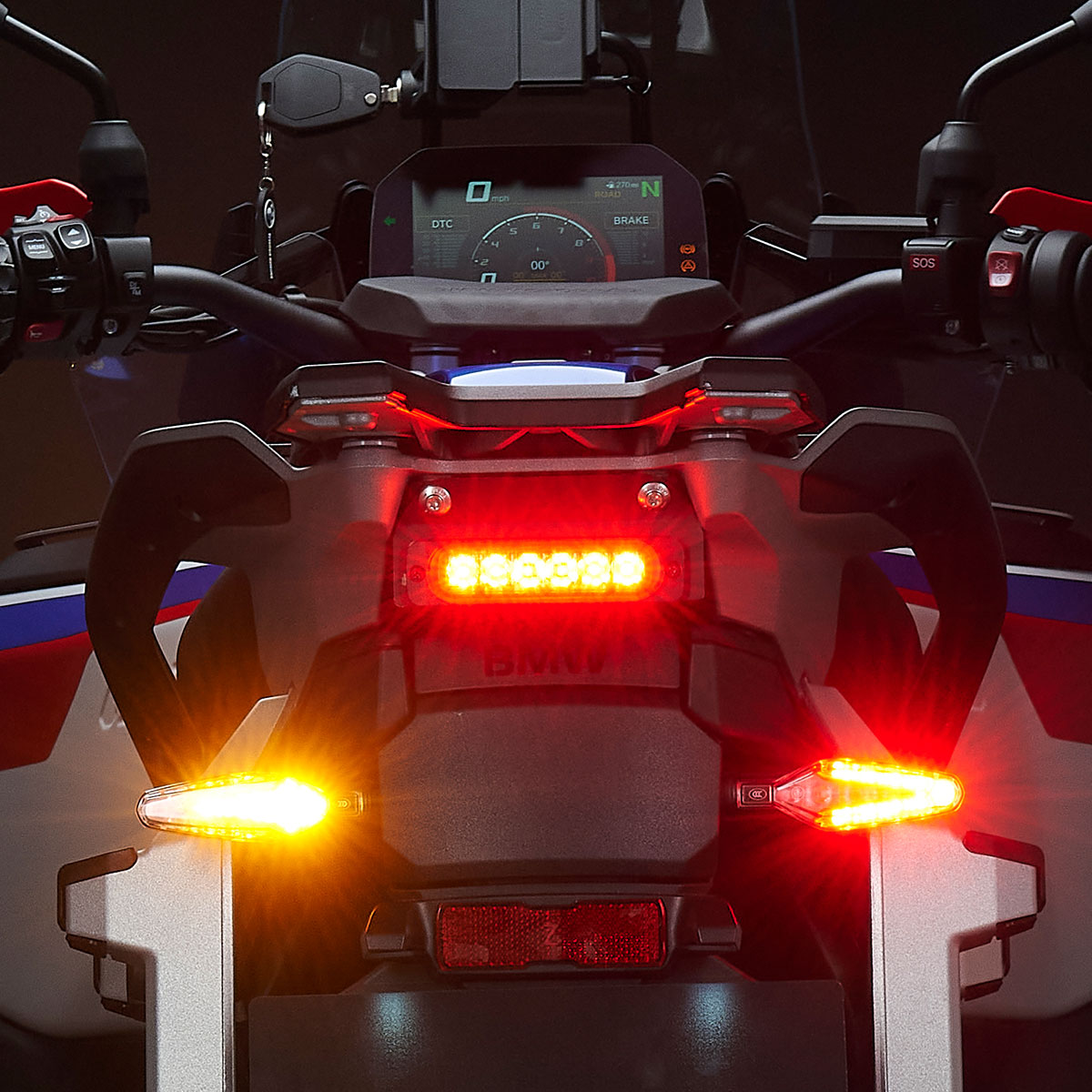 WEISER "without logo" HIGH LEVEL B6 BRAKE LIGHT BRACKETS FOR BMW R 1300 GS - GSA image 3