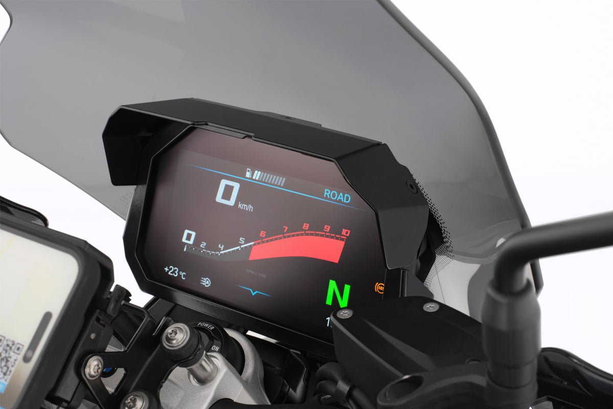 Wunderlich TFT Display Anti-Theft Protection with Sun Visor Preparation F 900 R - black
