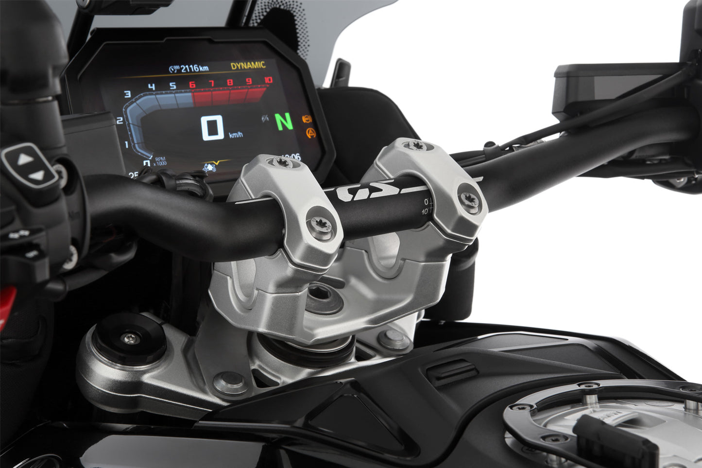 Wunderlich ERGO+ handlebar riser R 1300 GS (Adventure) - silver image 1