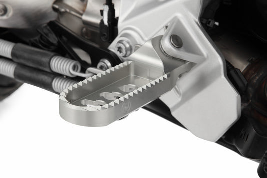 Wunderlich lower footrests ERGO-COMFORT - silver