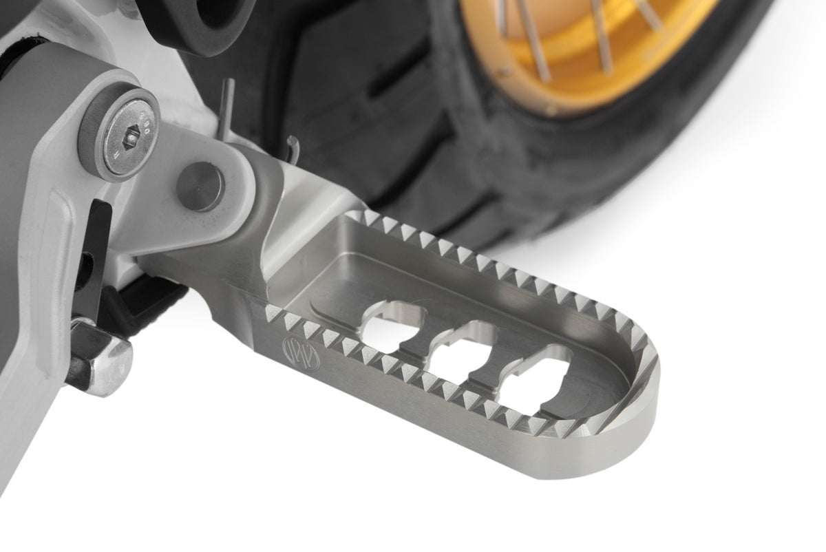Wunderlich lower footrests ERGO-COMFORT - silver