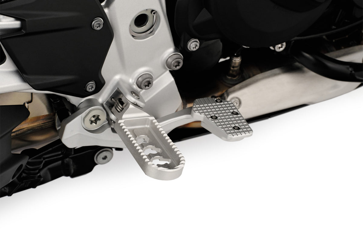 Wunderlich lower footrests ERGO-COMFORT - silver