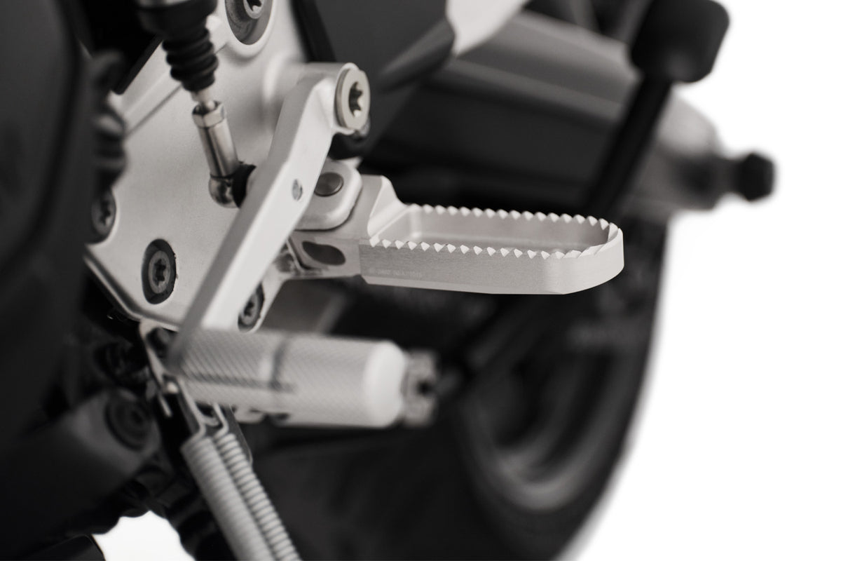Wunderlich lower footrests ERGO-COMFORT - silver