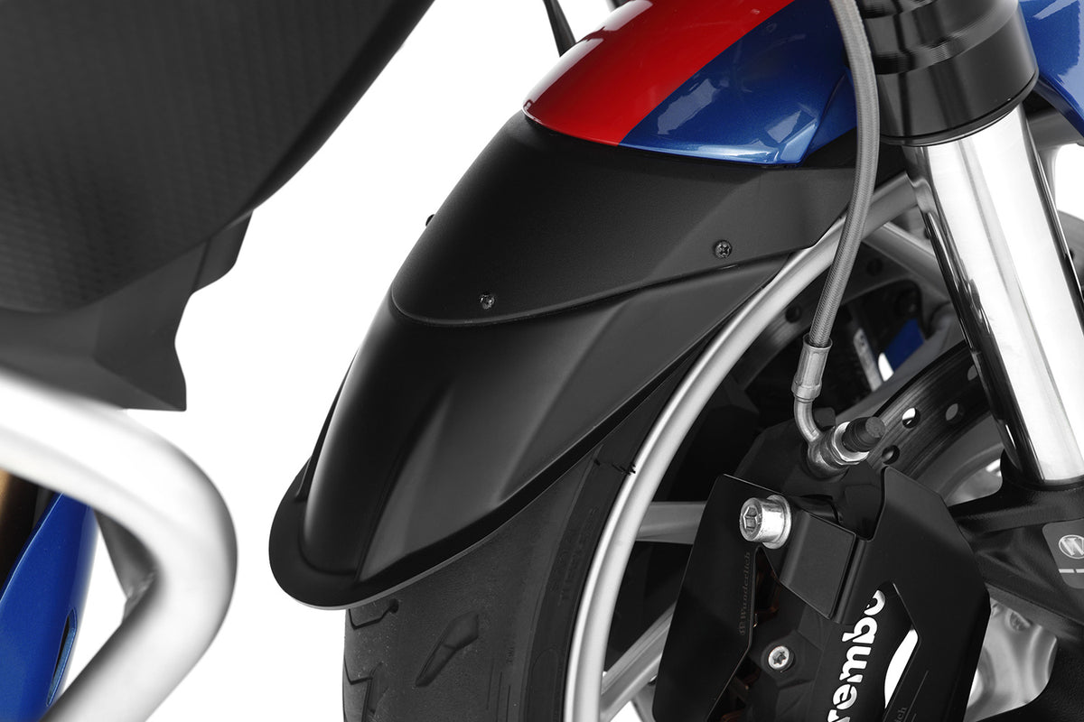 Wunderlich "EXTENDA FENDER" fender extension F 900 XR - front - black