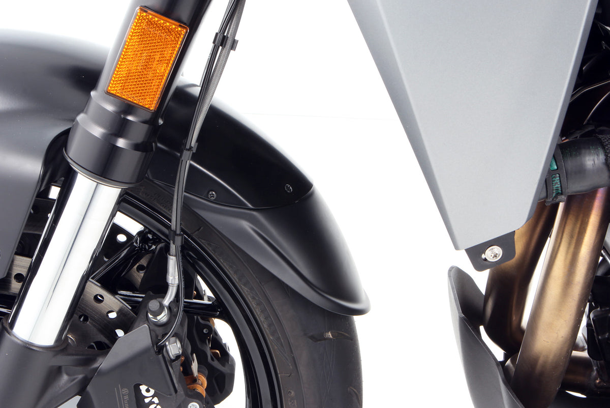 Wunderlich "EXTENDA FENDER" fender extension F 900 R - front - black