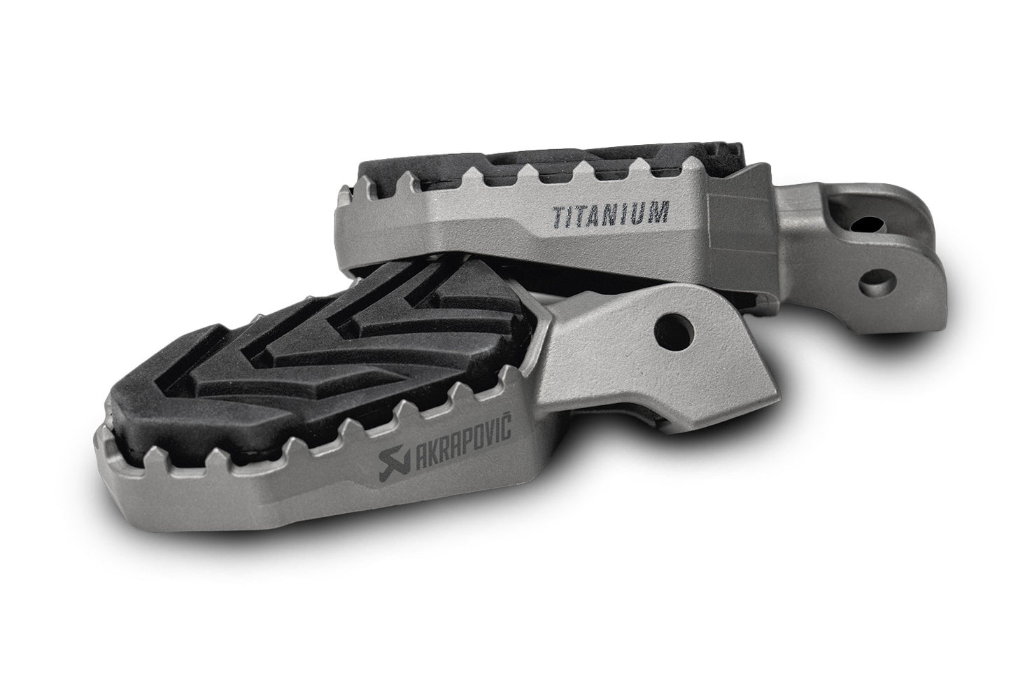 Akrapovic BMW Adventure footrest set - titanium image 1