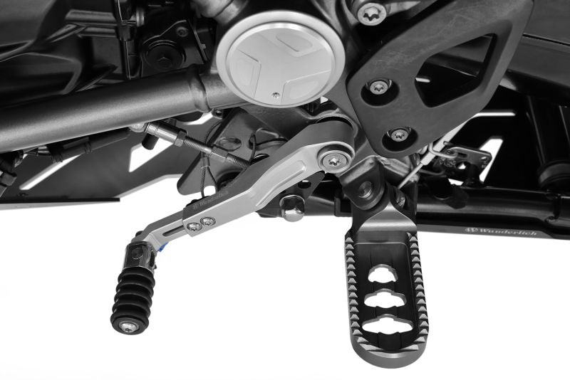 Wunderlich Adjustable gear shift lever CLEVER LEVER - silver image 0