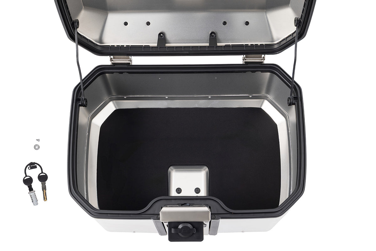 Wunderlich Topcase X-CASE X55 with Standard Lock - silver