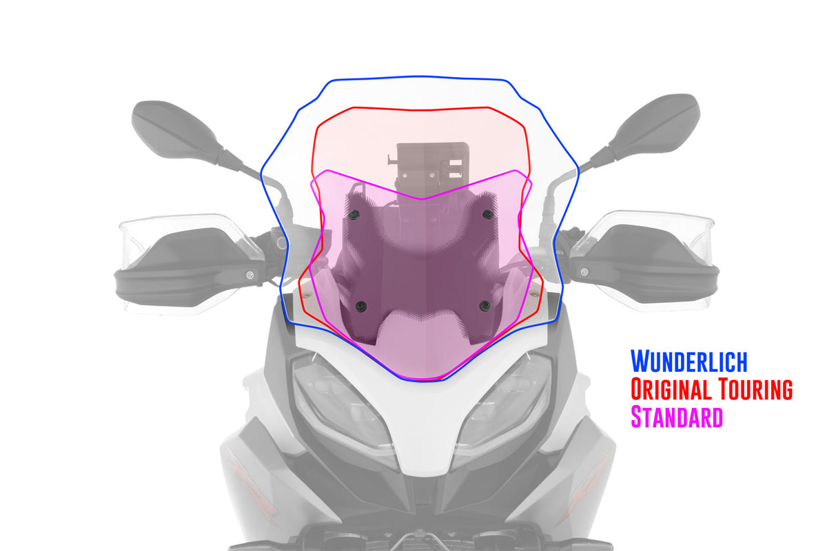 Wunderlich MARATHON windshield F 900 XR - smoked grey