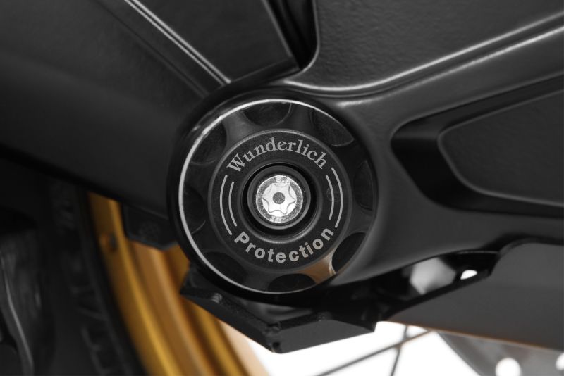 Wunderlich DOUBLESHOCK cardan protection pads - rear - black image 2