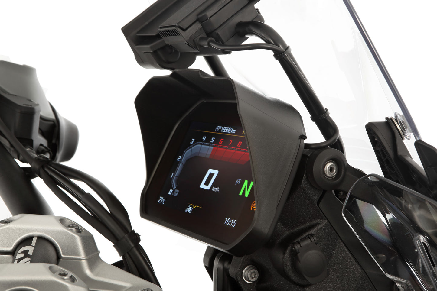 Wunderlich Glare shield for Cockpit TFT 6.5 inch - Connectivity Display - black image 2