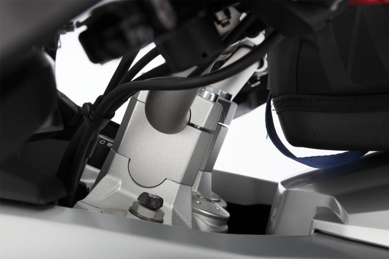 Wunderlich handlebar riser ERGO PRO for models without BMW Navi - 40mm - silver image 2