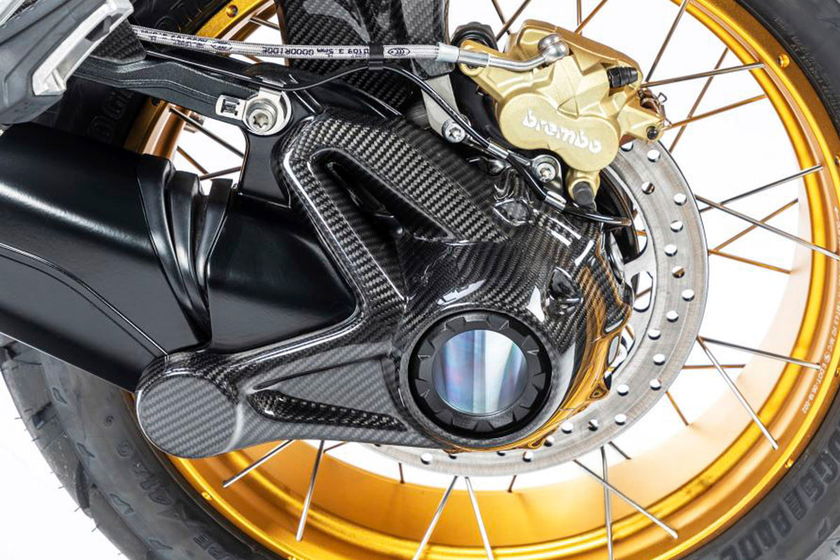 Ilmberger Kardan housing cover (Mounting with splash guard) R 1250 GS + Adventure - Carbon