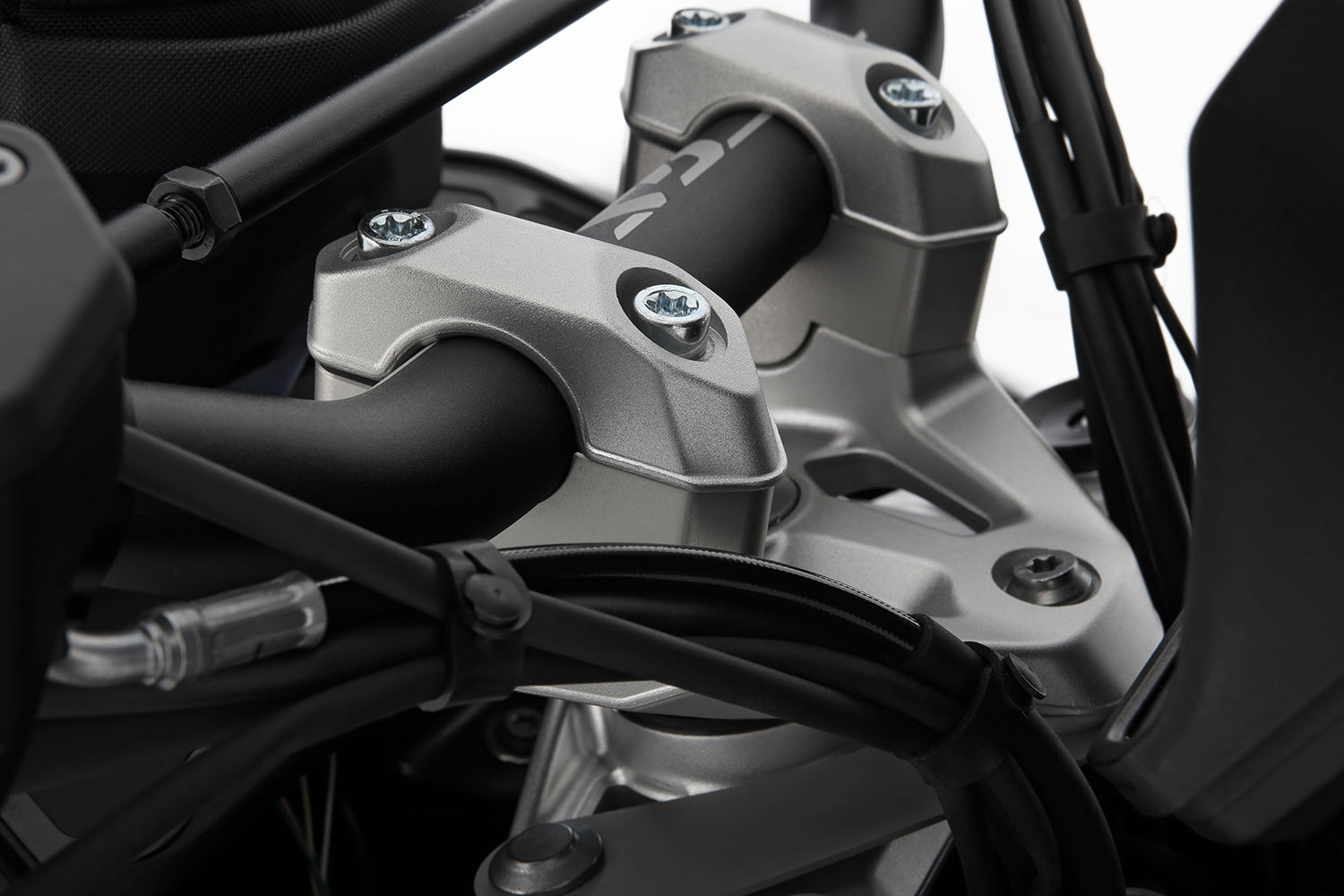 Wunderlich handlebar riser ERGO R 1300 GS (Adventure) - 25mm - silver image 0