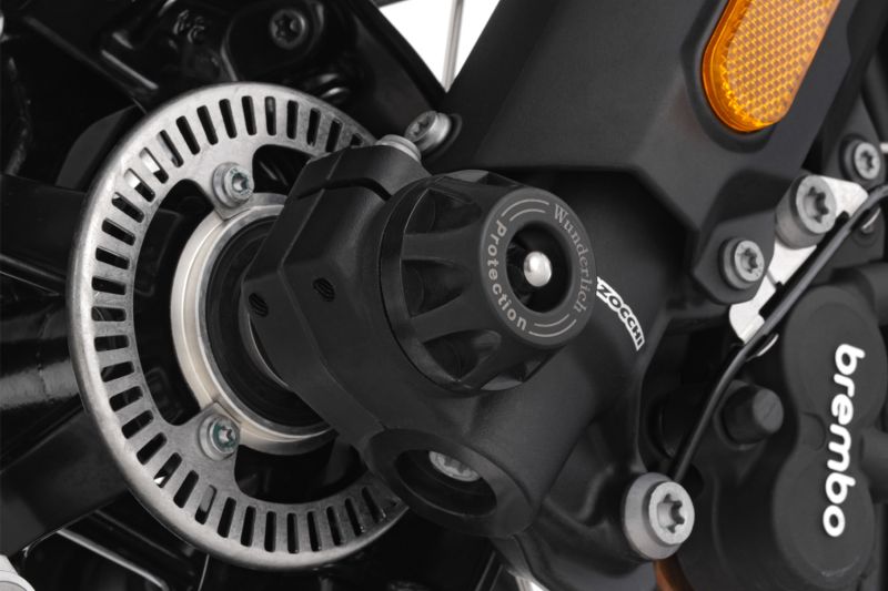 Wunderlich axle protection pads DOUBLESHOCK R 12 G/S - front - black image 0