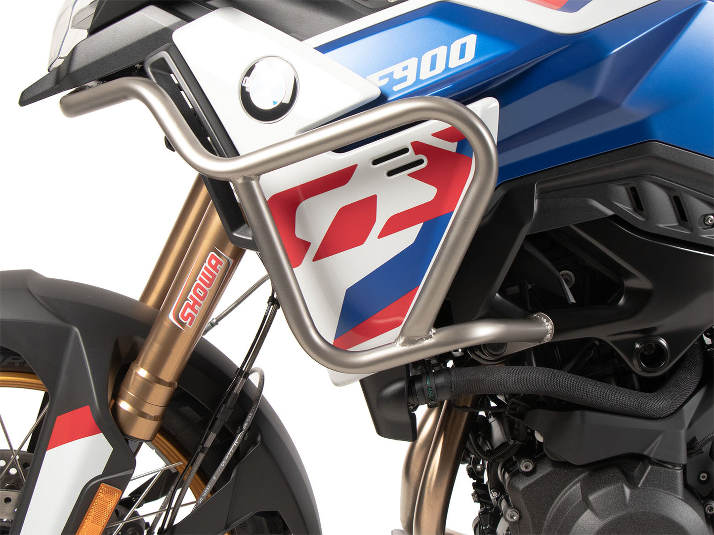 Hepco & Becker tank guard for BMW F 900 GS (2024-) - silver - left side