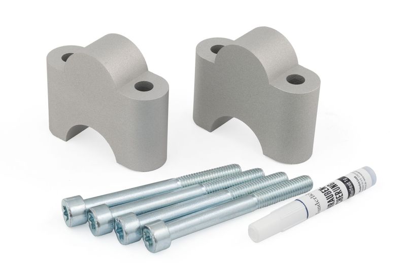Wunderlich Handlebar riser ERGO PRO 40mm - 40mm - silver image 2