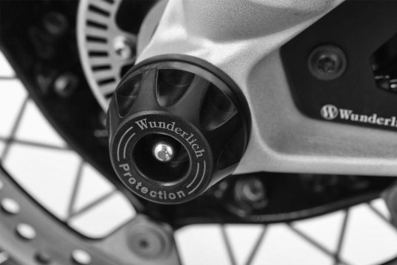 Wunderlich “DOUBLESHOCK” axle protection pads - front - black image 0