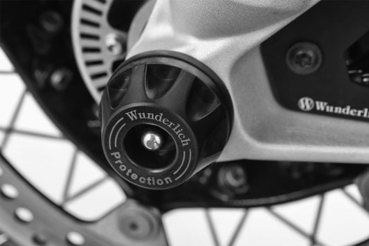 Wunderlich “DOUBLESHOCK” axle protection pads - front - black image 0