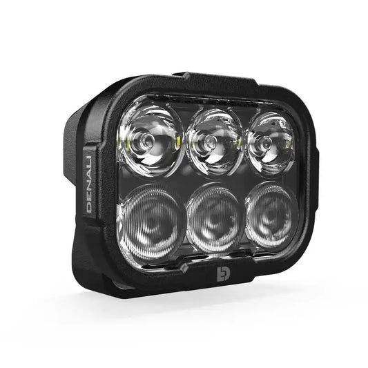 DENALI DL-6 Driving Light w/ DataDim Technology, 6-LED, Elliptical Hybrid Beam image 0
