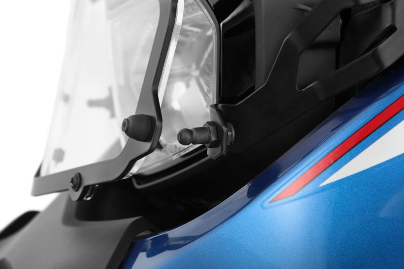 Wunderlich headlight protection foldable, CLEAR for F 850 / 900 GS Adv - black image 4