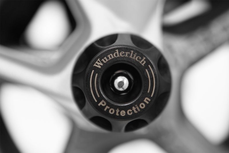 Wunderlich “DOUBLESHOCK” axle protection pads - front - black image 1