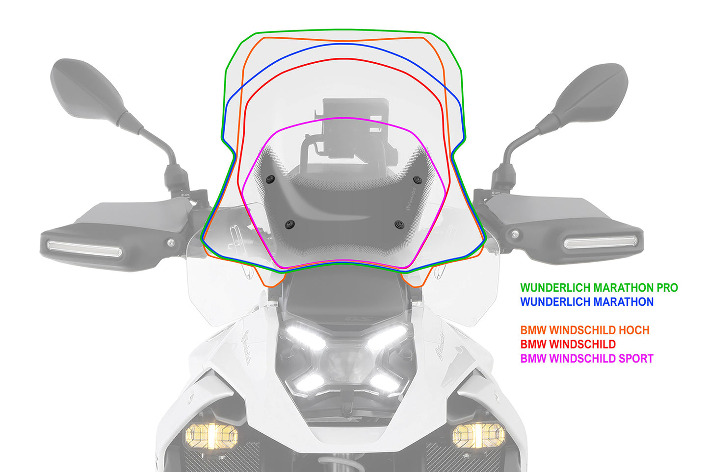 Wunderlich Windscreen MARATHON PRO R 1300 GS (Adventure) image 5