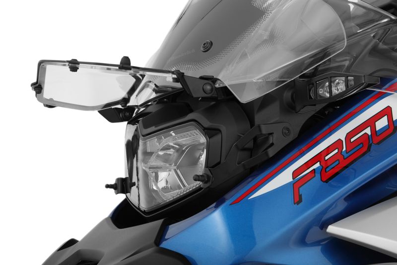 Wunderlich headlight protection foldable, CLEAR for F 850 / 900 GS Adv - black image 6