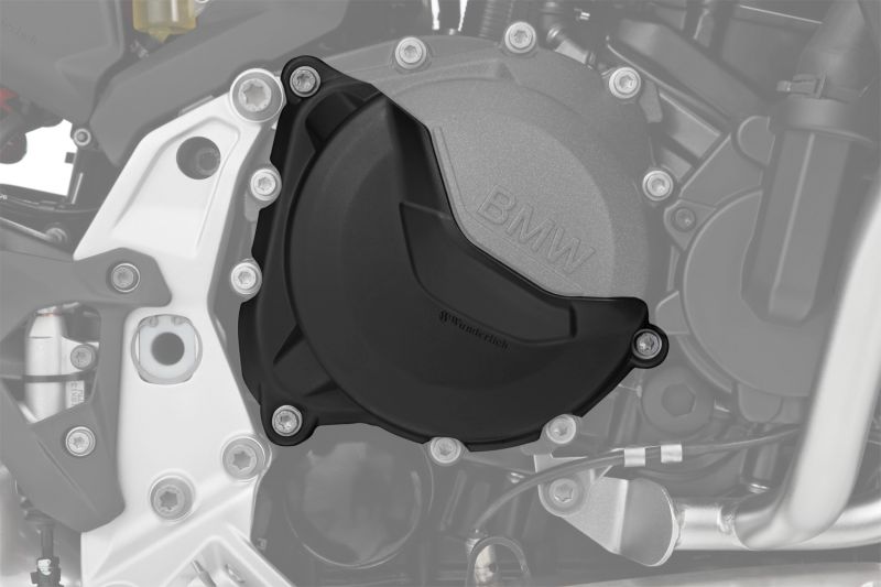 Wunderlich Engine protection cover set for clutch and alternator cover - black image 0