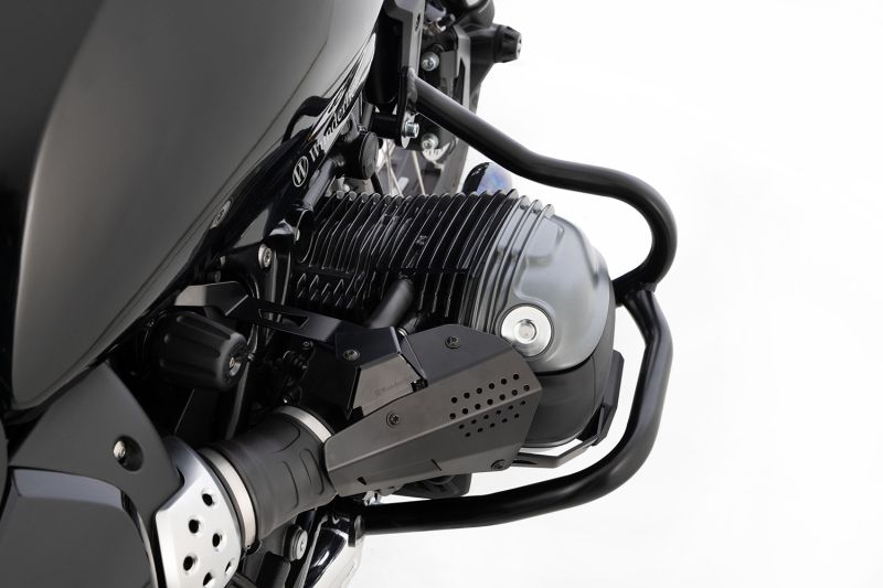 Wunderlich widening set for R 12 engine protection bar - black image 1