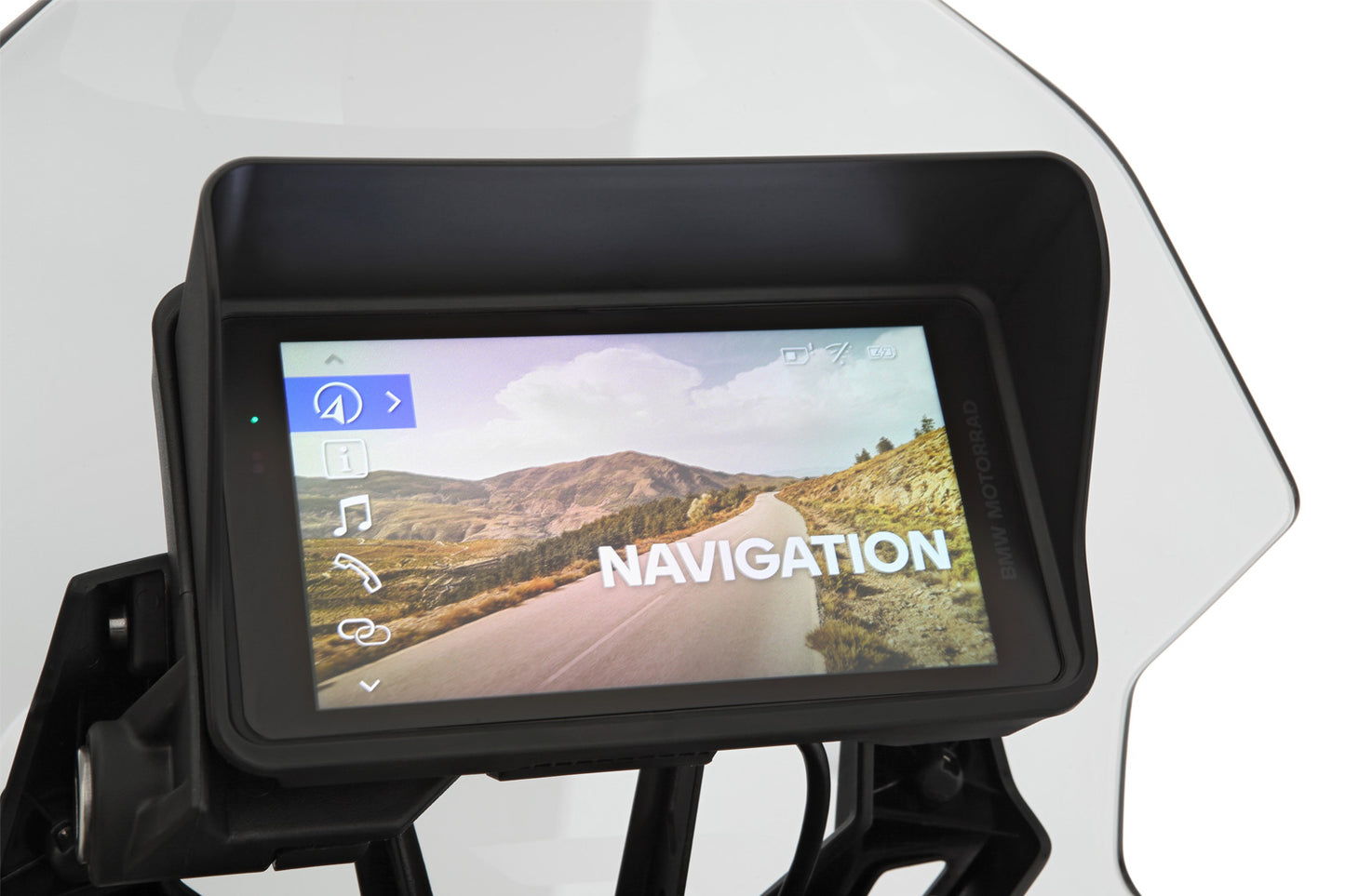 Wunderlich Glare Shield for BMW Navigator ConnectedRide - black image 1