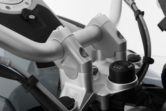 Wunderlich ERGO+ handlebar riser - 38mm - silver image 0