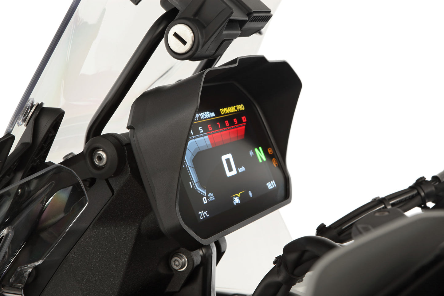 Wunderlich Glare shield for Cockpit TFT 6.5 inch - Connectivity Display - black image 0