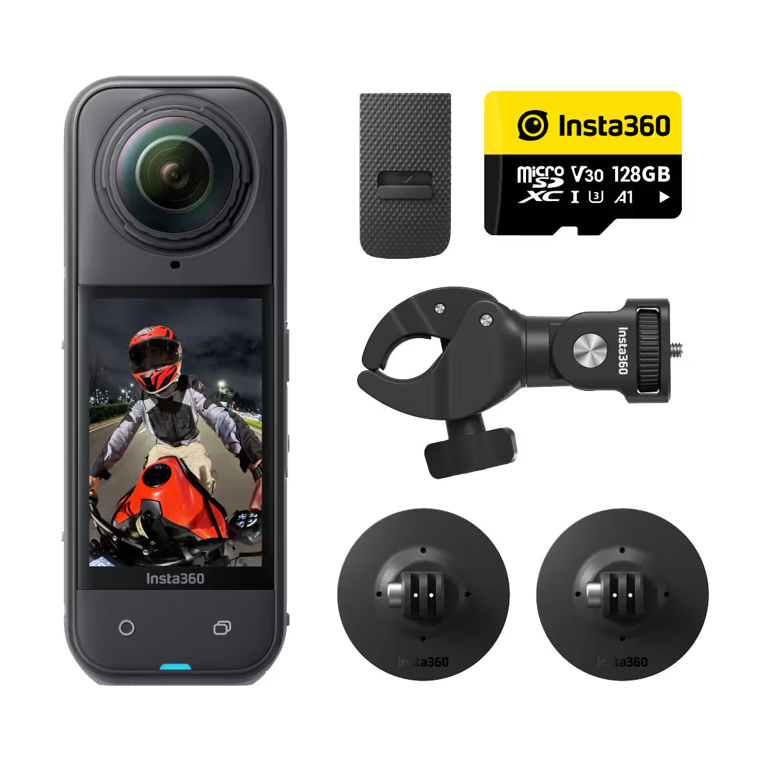 Insta360 X5 Action Camera - Motorcycle Bundle image 1