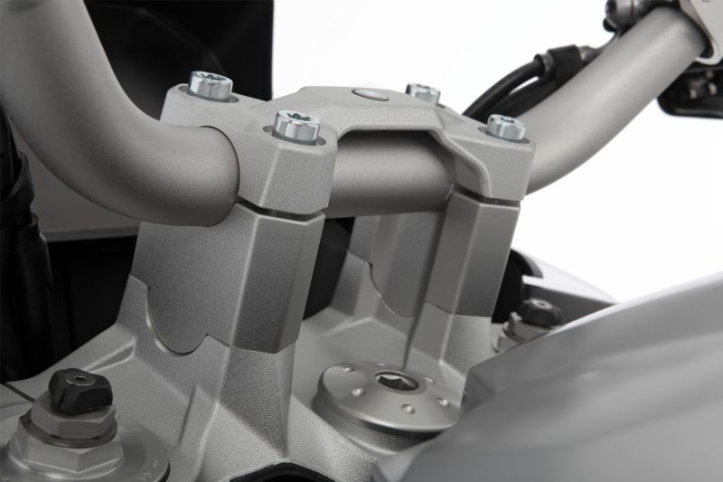 Wunderlich handlebar riser ERGO PRO for models without BMW Navi - 40mm - silver image 1