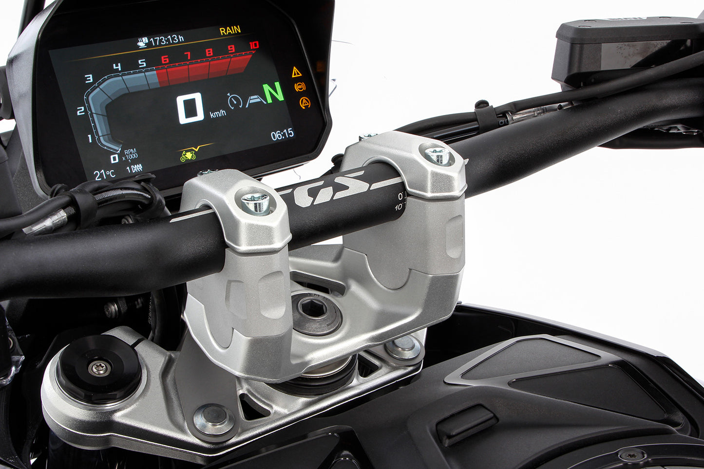 Wunderlich handlebar riser ERGO R 1300 GS (Adventure) - 40mm - silver image 2