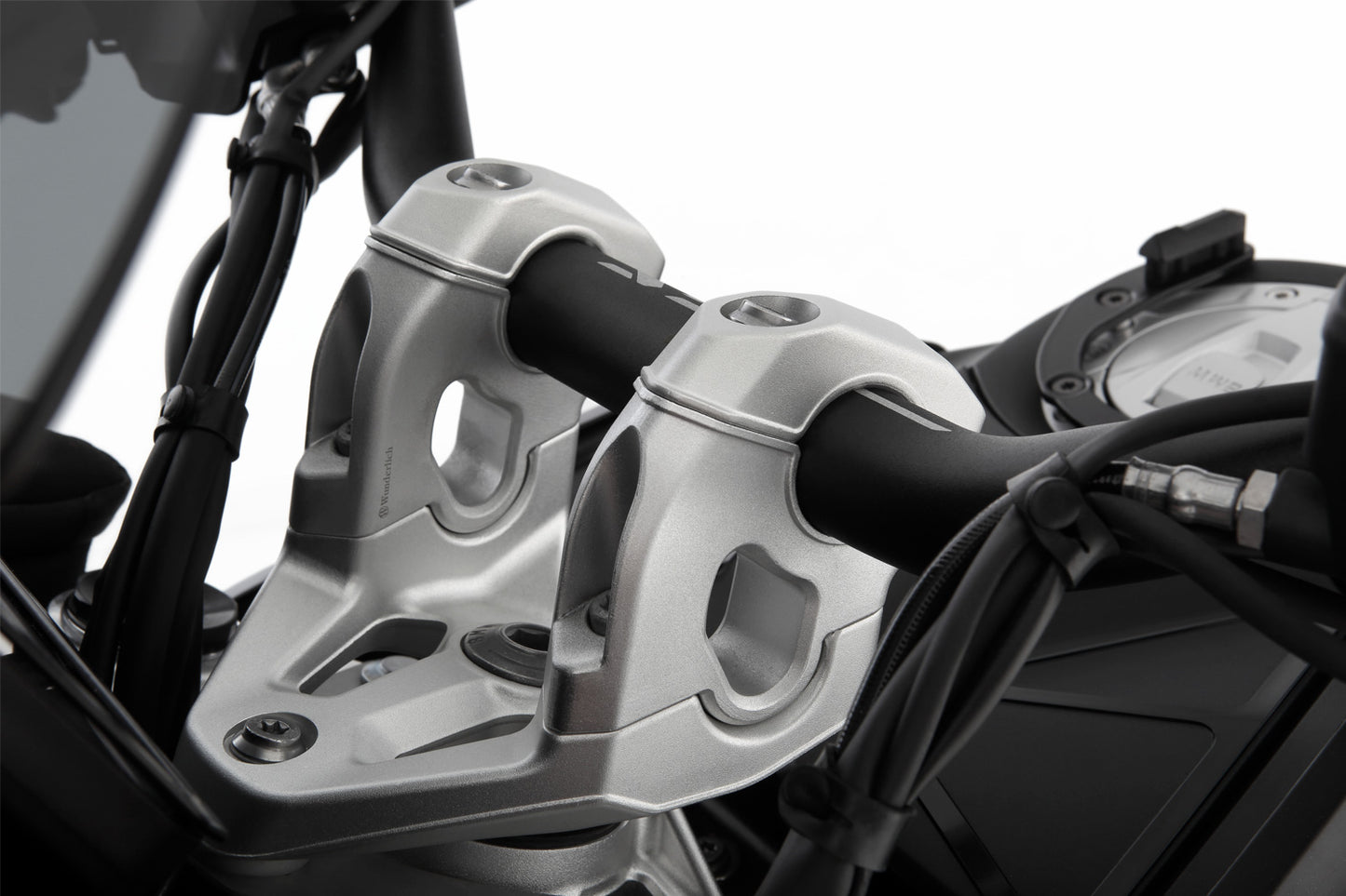 Wunderlich ERGO+ handlebar riser R 1300 GS (Adventure) - silver image 0