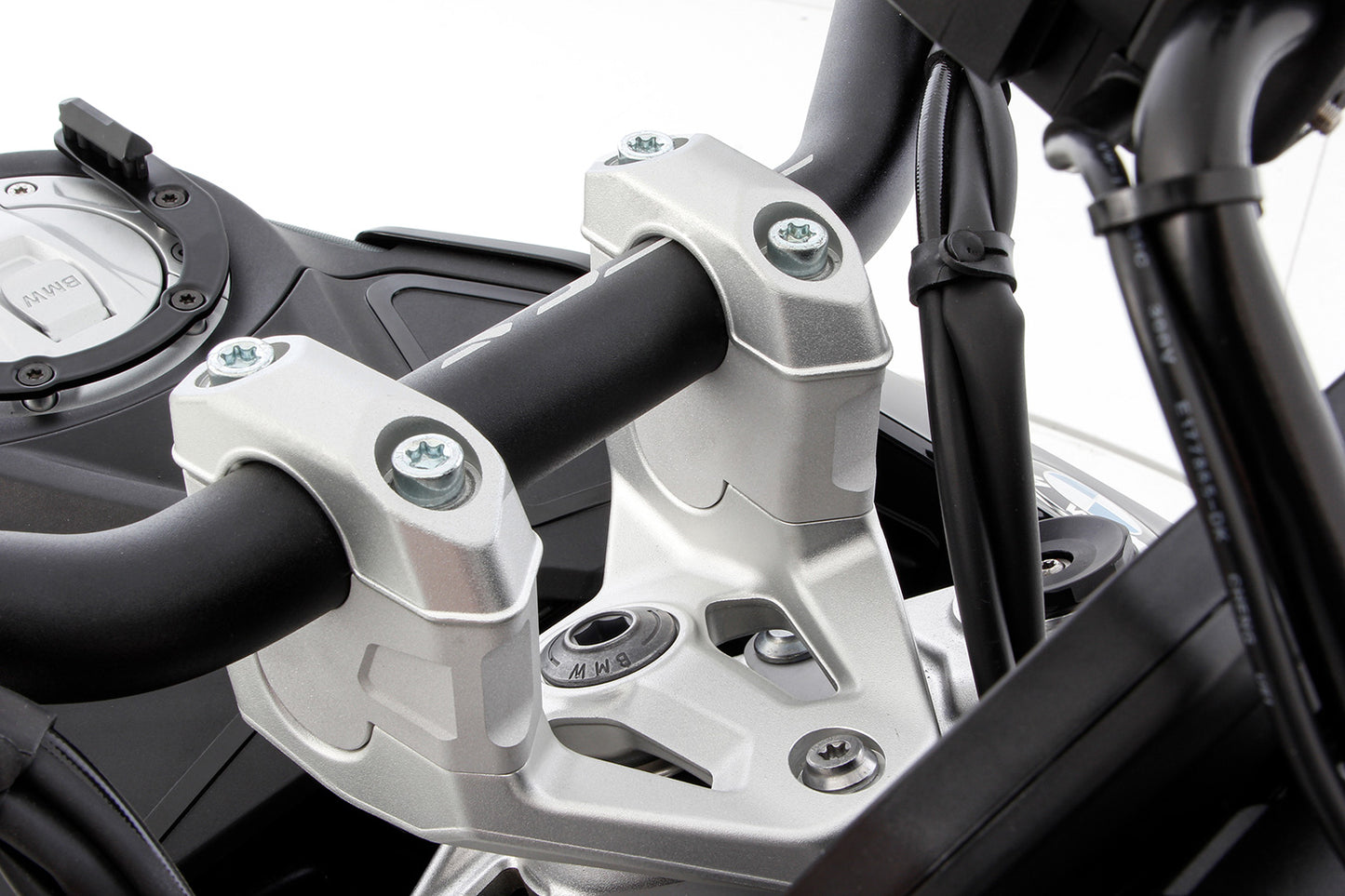 Wunderlich handlebar riser ERGO R 1300 GS (Adventure) - 40mm - silver image 0