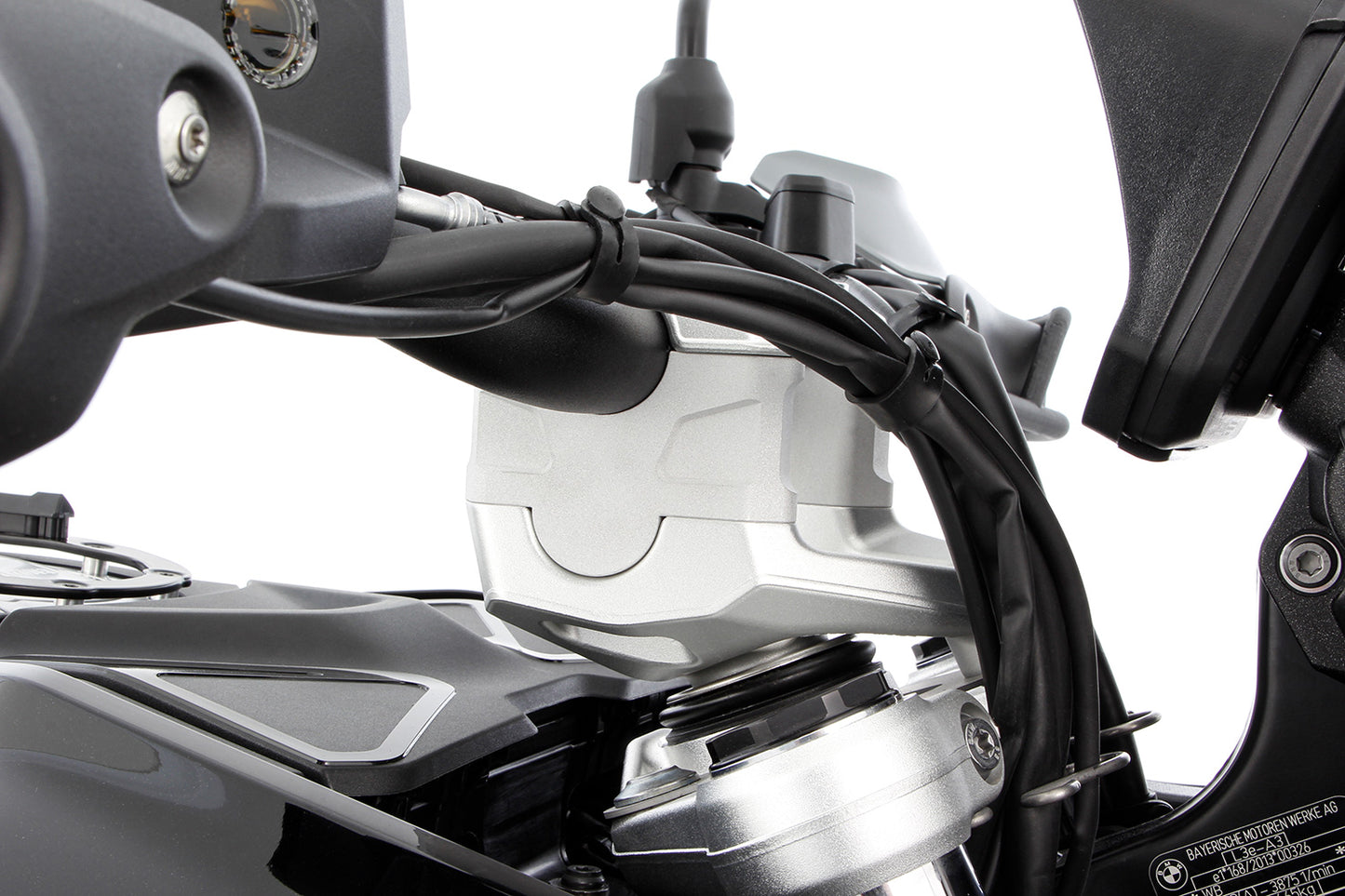Wunderlich handlebar riser ERGO R 1300 GS (Adventure) - 40mm - silver image 1