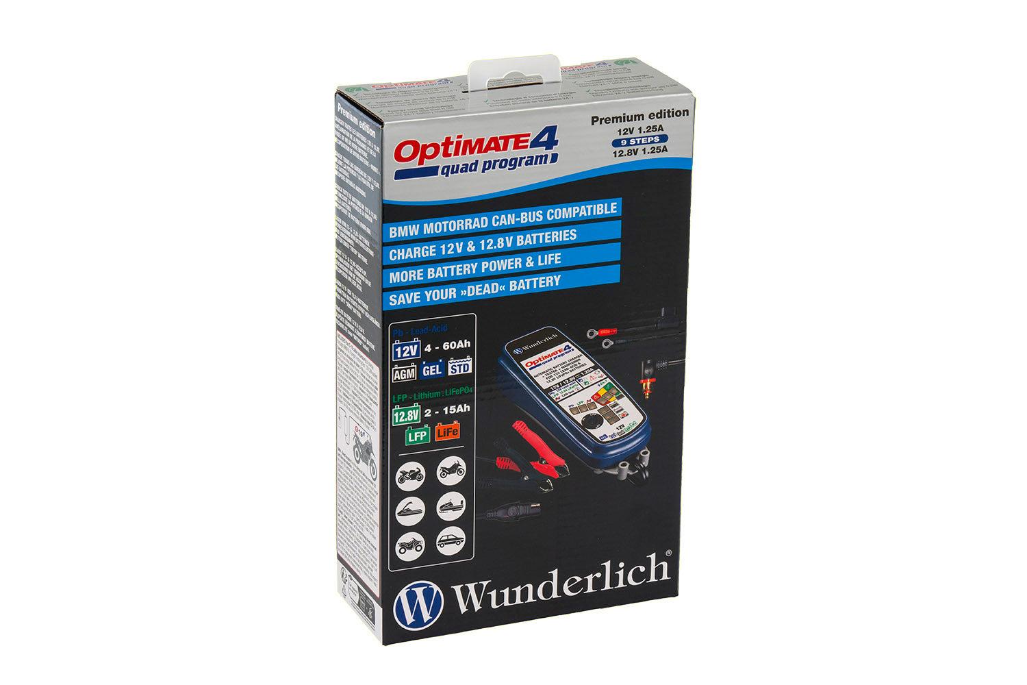 Wunderlich Edition Battery Charger Optimate 4 Quad-Program Canbus Edition image 2